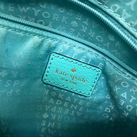Kate Spade New York teal color shoulder purse - Picture 5 of 7